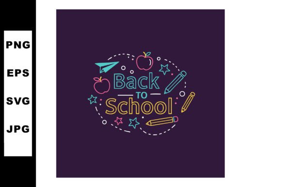 Back to School Colorful Neon Style Vecto: A Vibrant Design Resource for Creative Projects