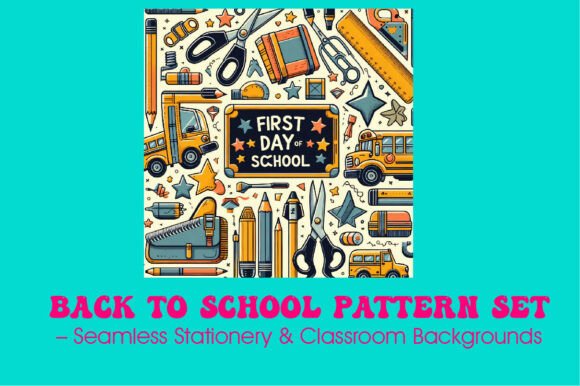 Back to School Pattern Set: A Versatile Design Resource for Educators and Creators