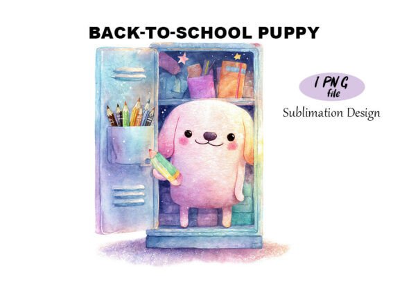 Back-to-School Puppy Watercolor: A Strategic Design Asset for Creative and Business Goals