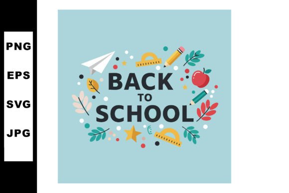 Back to School Text with Paper Airplane: A Vibrant Visual for Educational Themes