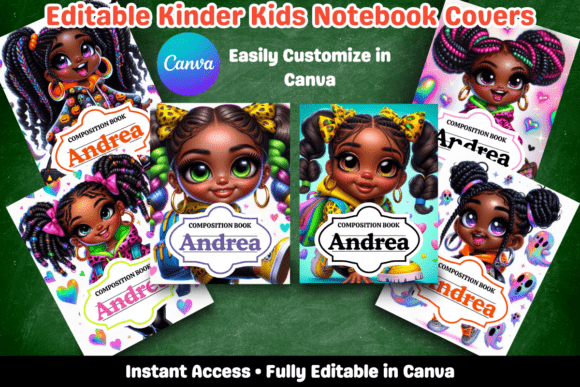Black Girls Notebook Cover Bundle: A Vibrant Solution for Personalized Stationery