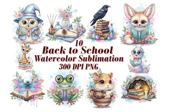 Magic School Watercolor Sublimation