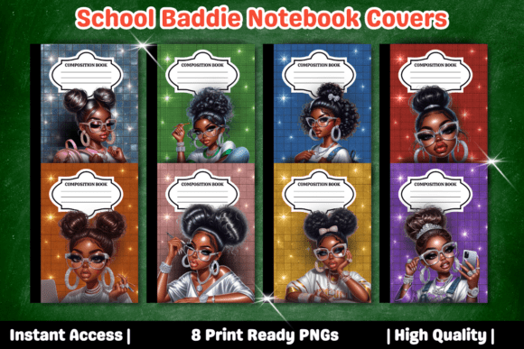 School Baddie Notebook Covers: A Bold Choice for Back-to-School Creativity