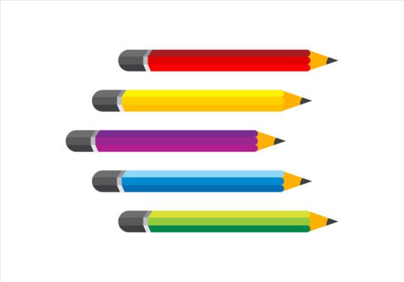 The Vector Design of Colorful Pencils: A Versatile Tool for Modern Creativity and Branding