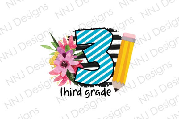 Third Grade Back to School PNG: A Versatile Design for Classroom and Creative Projects